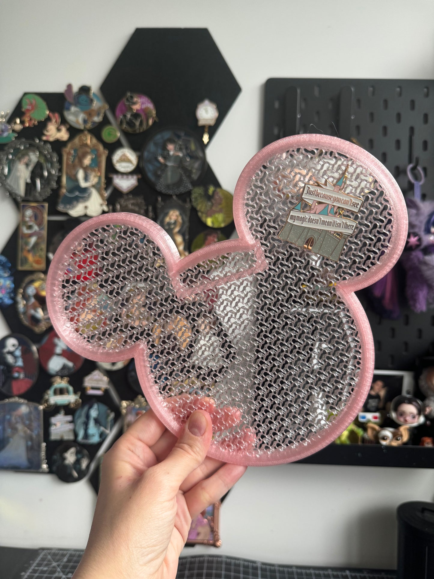 Pink Mouse Pin Board