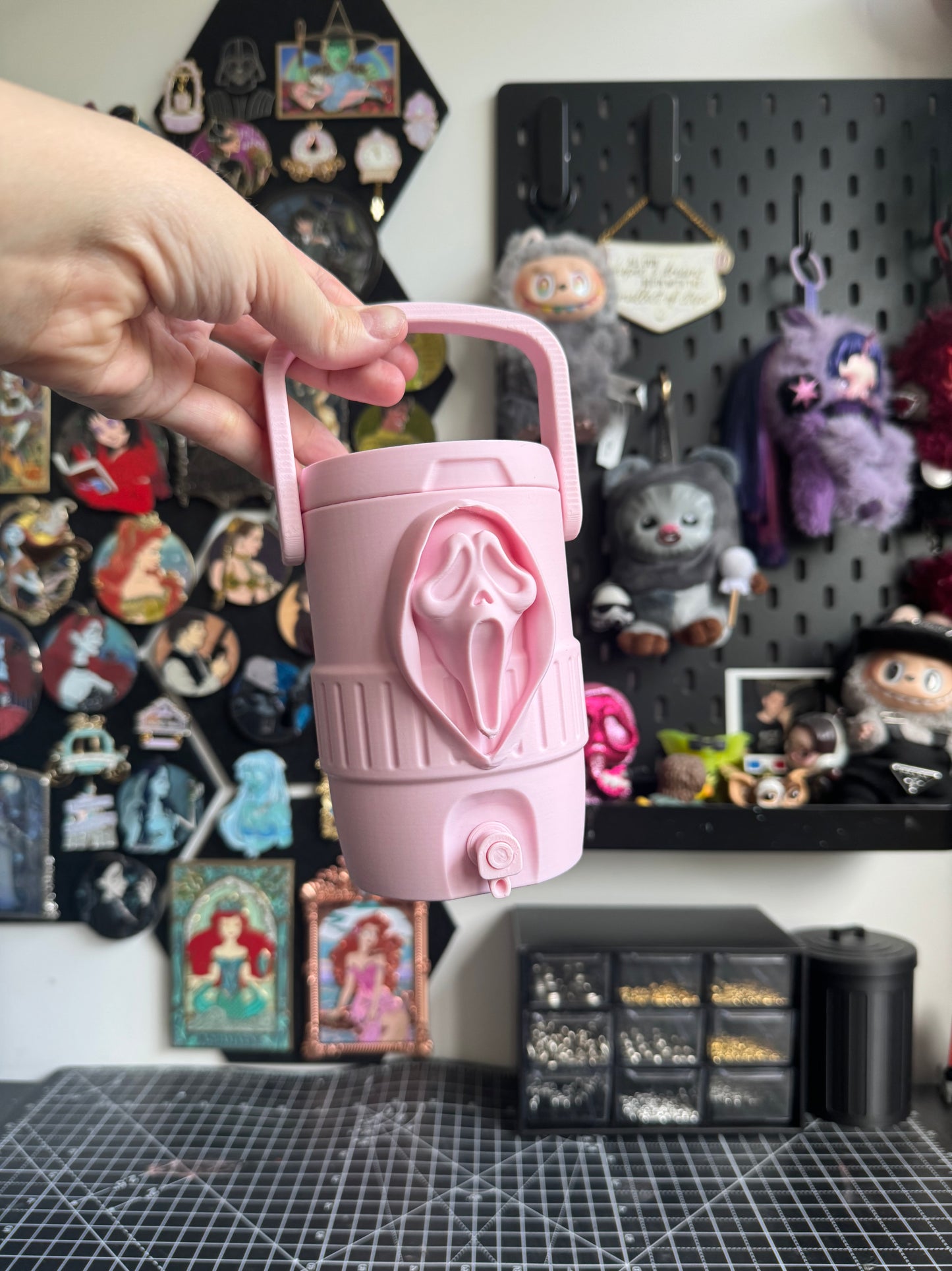 Pink Ghosty Can Cooler