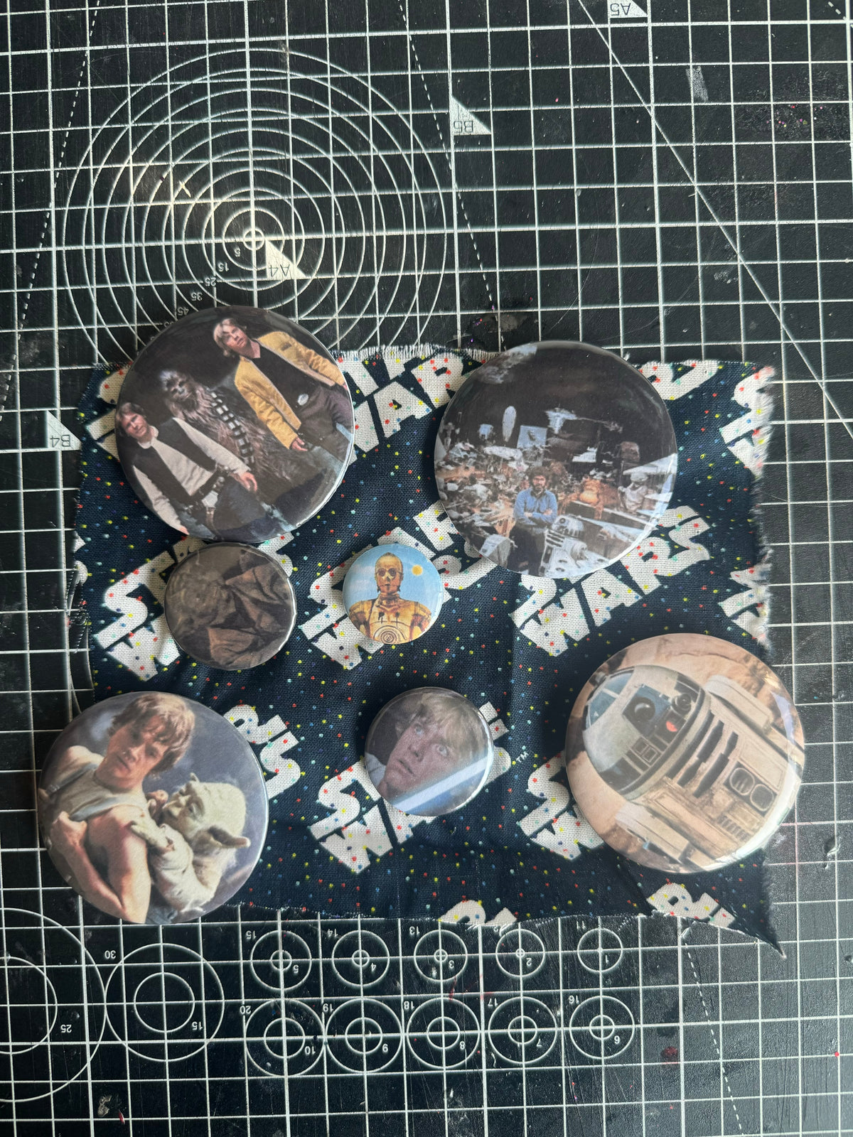 80s Space Badge Set