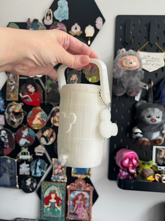 Glittery White Mouse Can Cooler