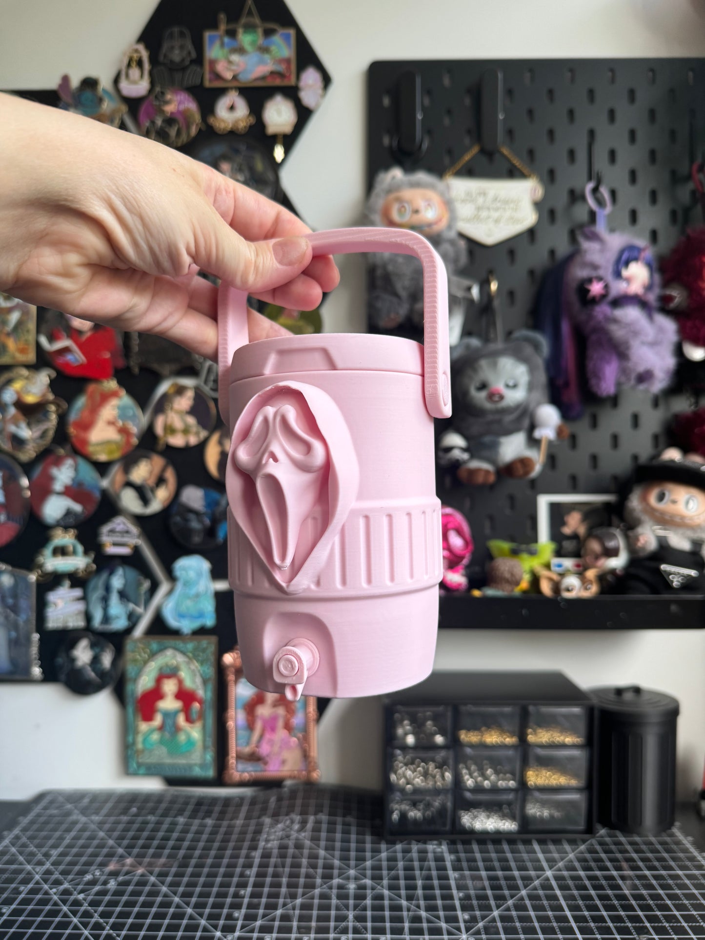 Pink Ghosty Can Cooler