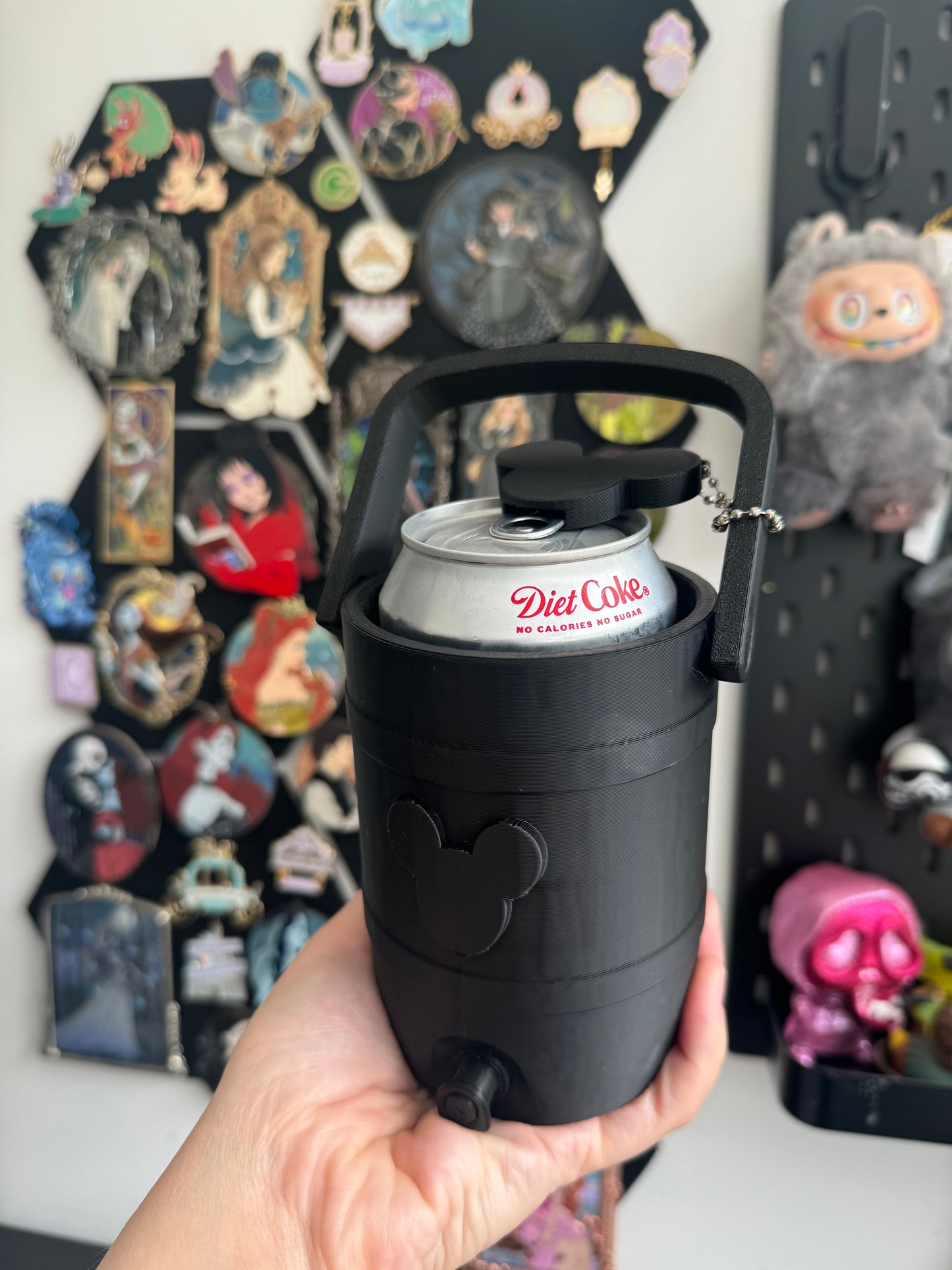Mouse black Can Cooler