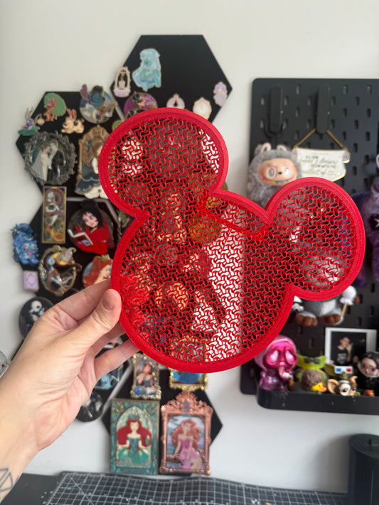 Red Glittery Mouse Pin Board