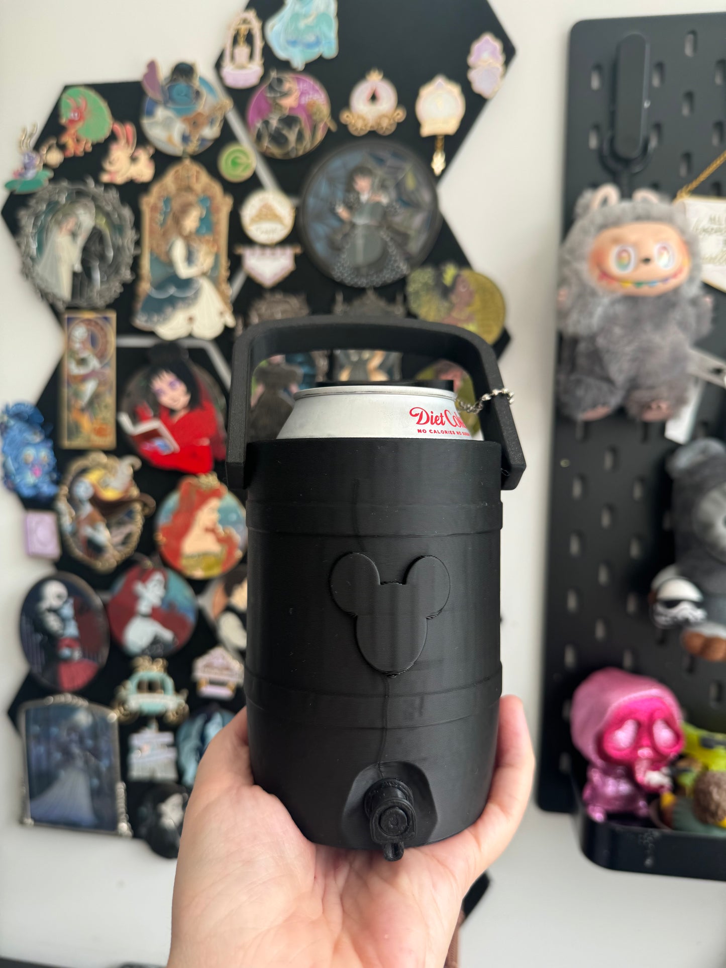 Mouse black Can Cooler
