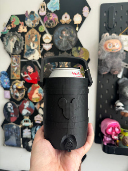Mouse black Can Cooler