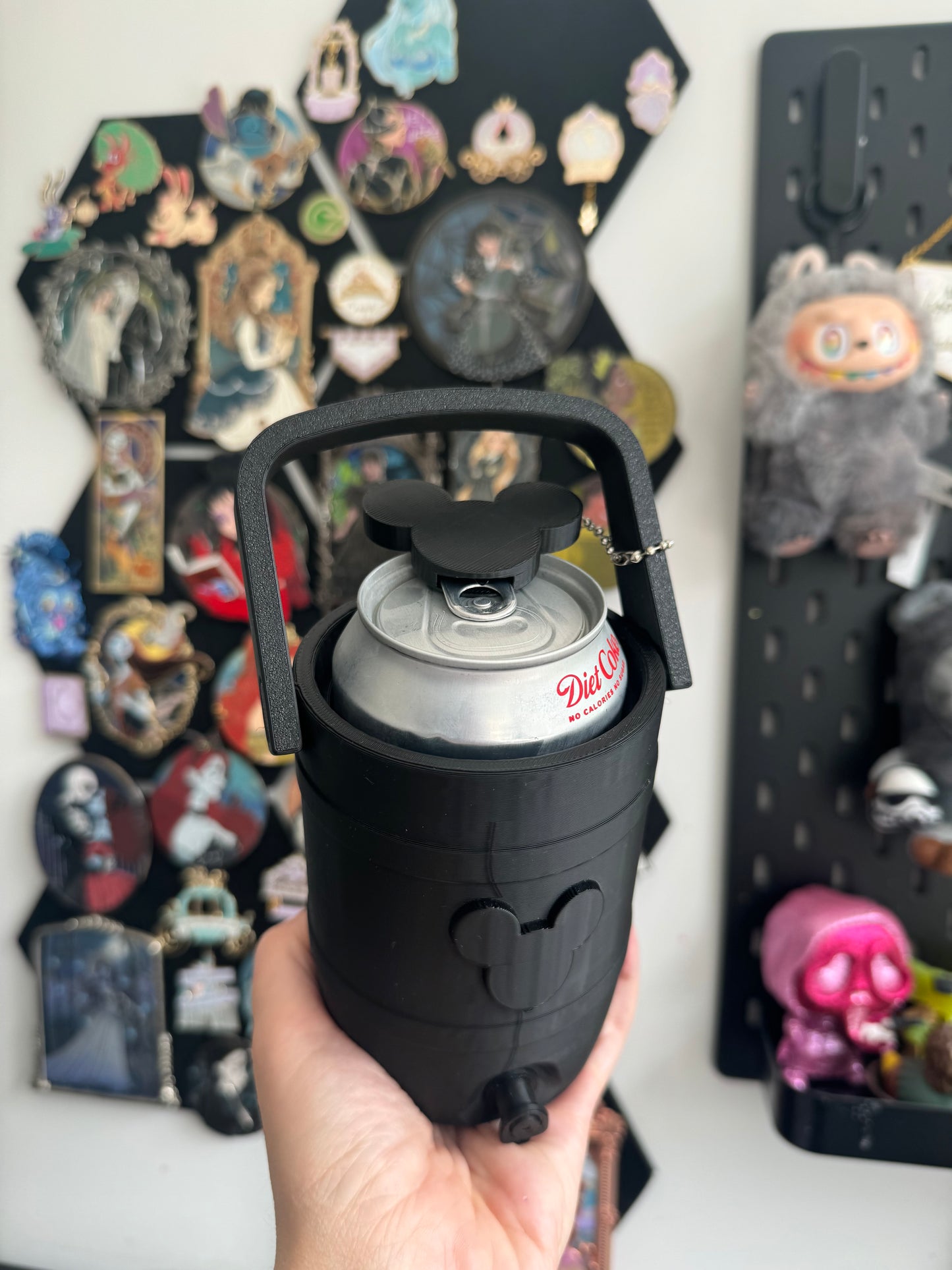 Mouse black Can Cooler