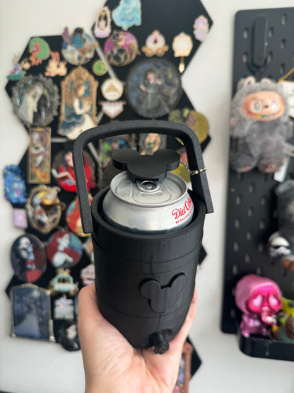 Mouse black Can Cooler