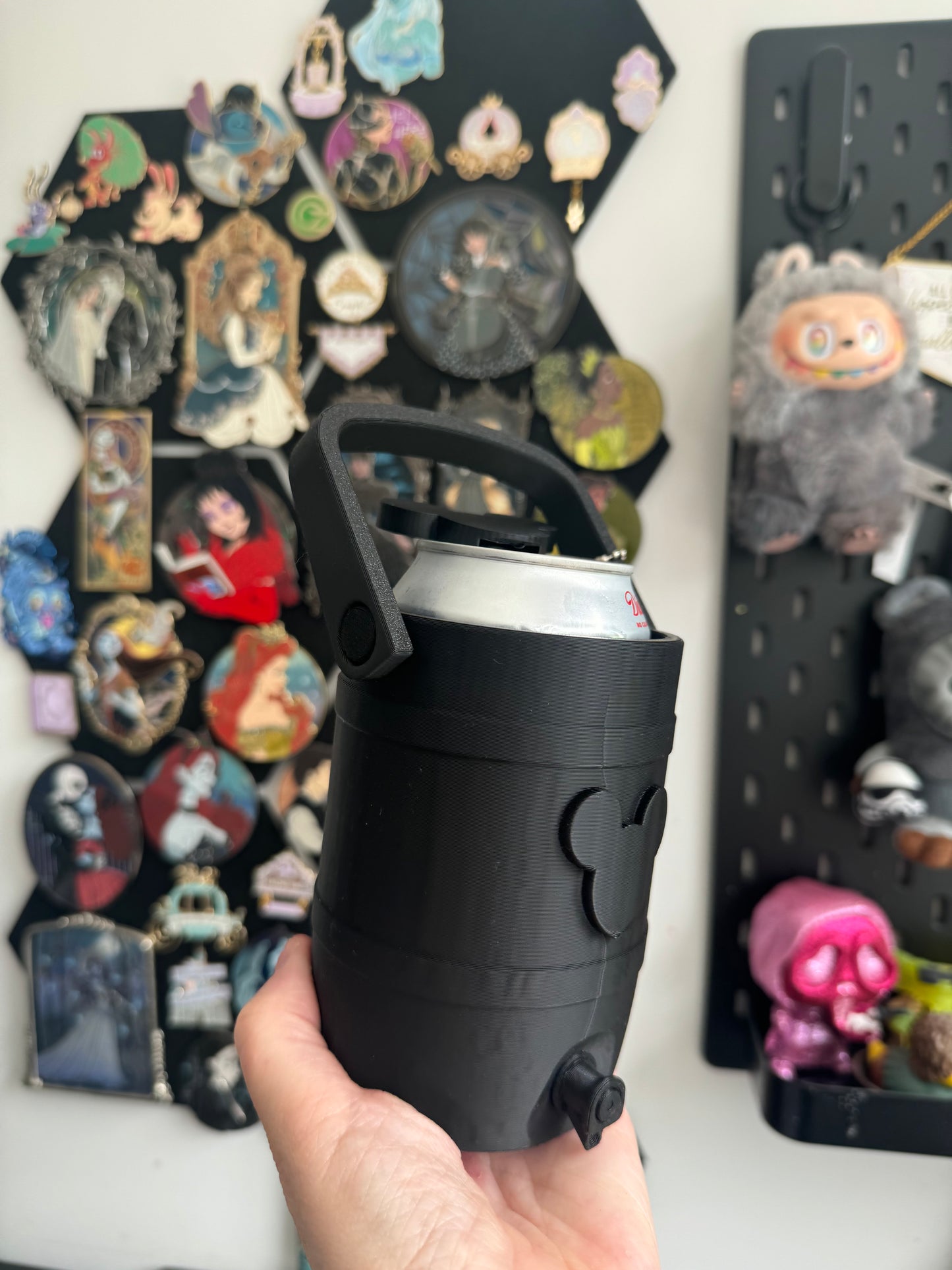 Mouse black Can Cooler