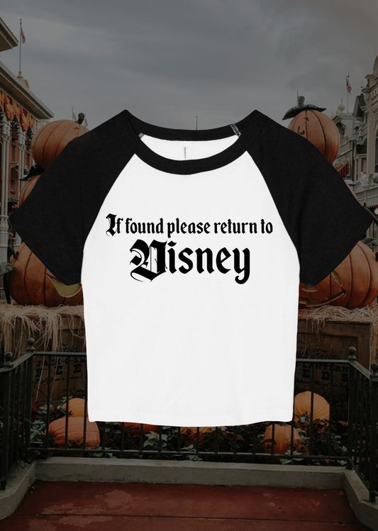 If Found Please Return Baby Tee