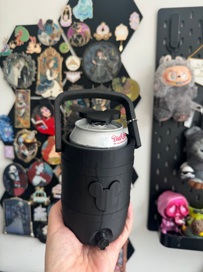 Mouse black Can Cooler