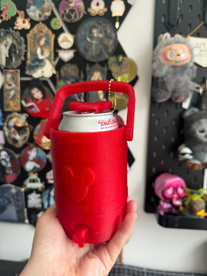 Glittery Red Mouse Can Cooler