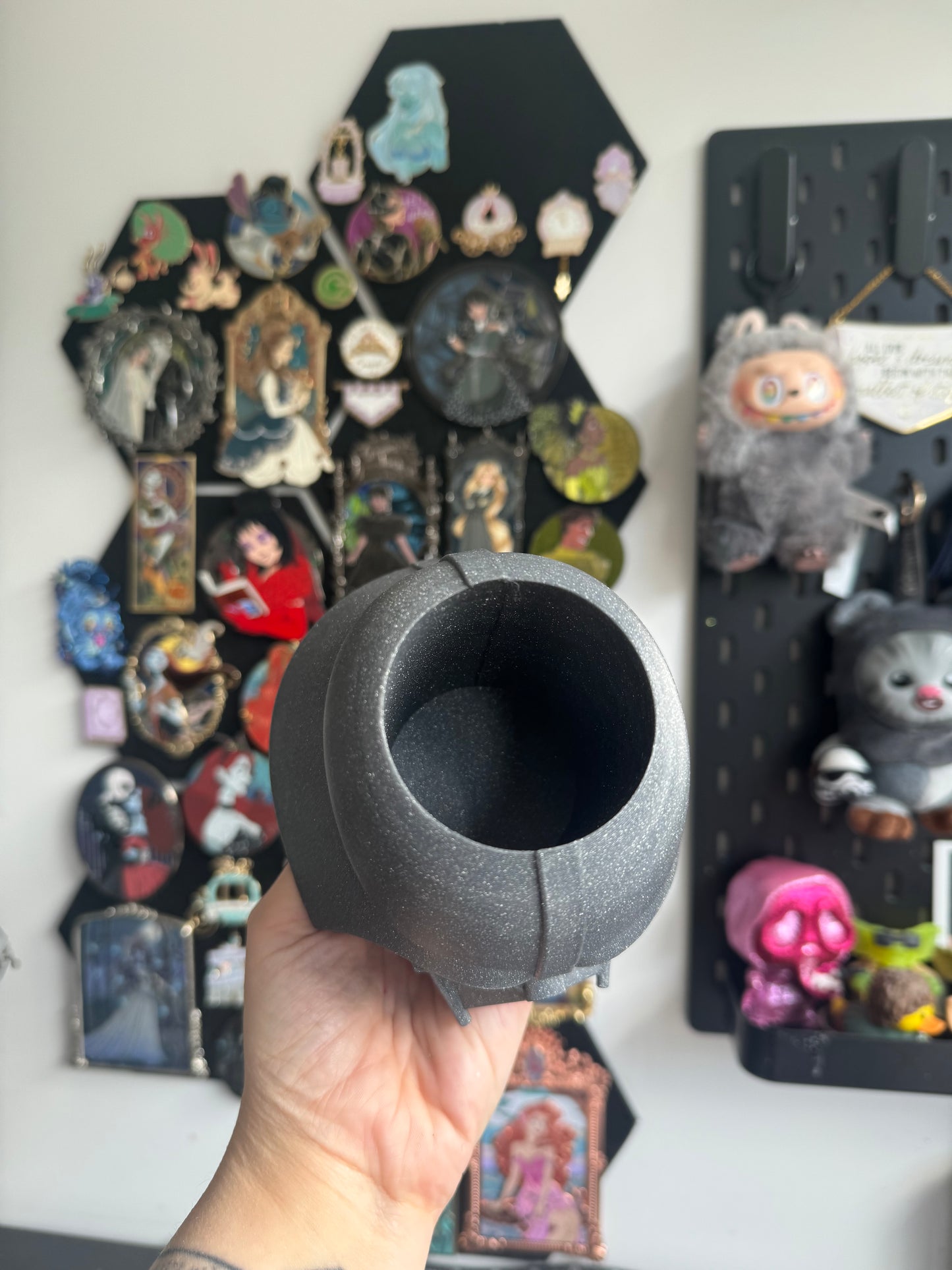 Father Glitter Black Pen Pot