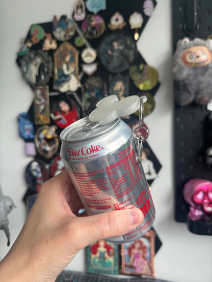 White Glittery Mouse Can Opener