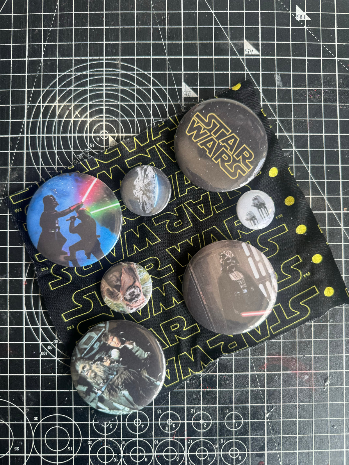 80s Space Badge Set