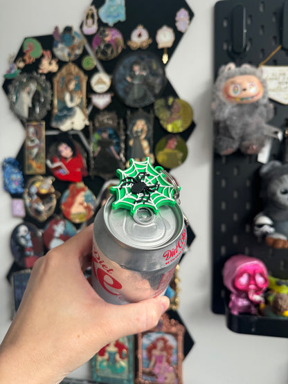 Green Spiderweb Can Opener