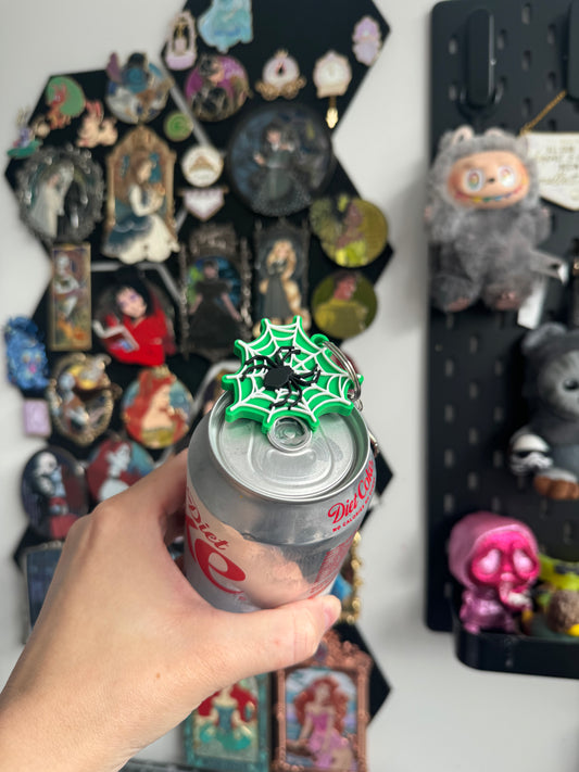 Green Spiderweb Can Opener