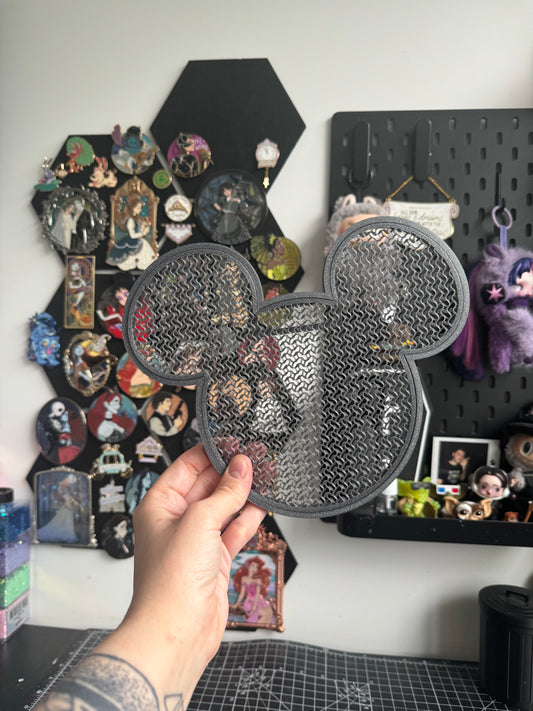 Glittery Black Mouse Pin Board